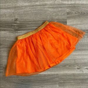 Celebrate! Halloween toddler girls orange polkadot tutu skirt